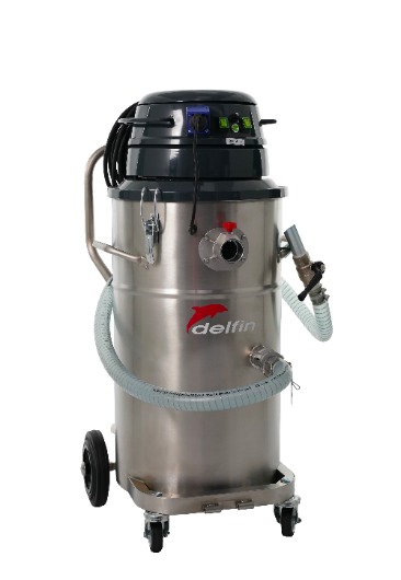 Aspirador industrial de liquidos para succiòn y descarga continua 802WDP